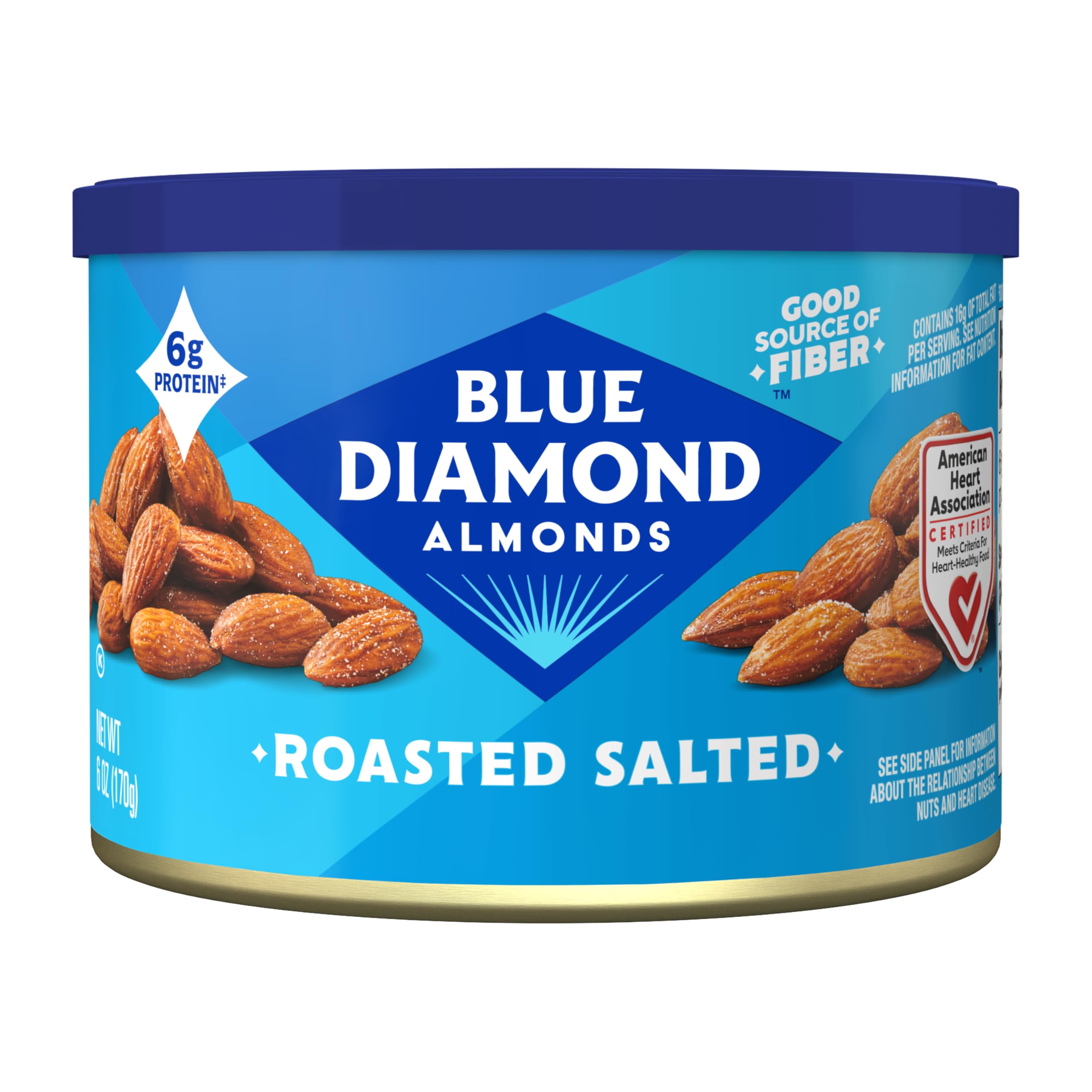 Blue Diamond Almonds Sriracha Flavored Snack Nuts, 6 Oz Resealable Can (Pack of 1)