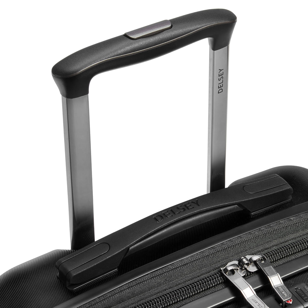 DELSEY PARIS Cruise 3.0 Hardside Expandable Luggage with Spinner Wheels, Black, Carry on 20 Inch