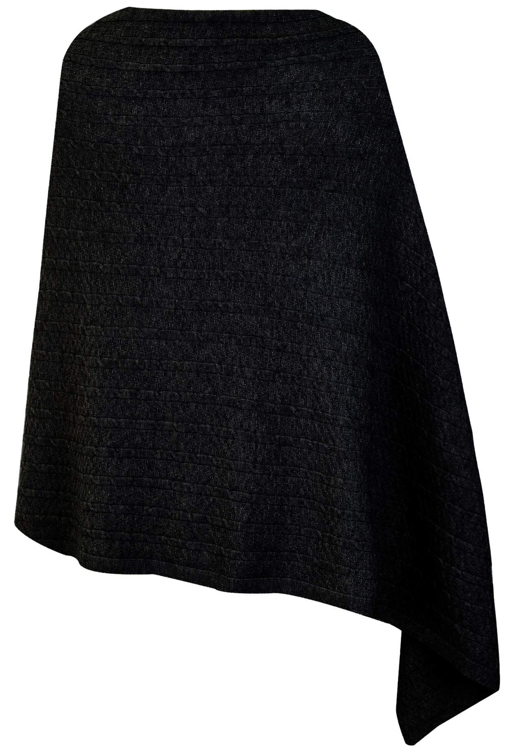PULI Women's Versatile Knitted Shawls Scarf Poncho Sweater with Buttons Lightweight Spring Summer Fall Wraps