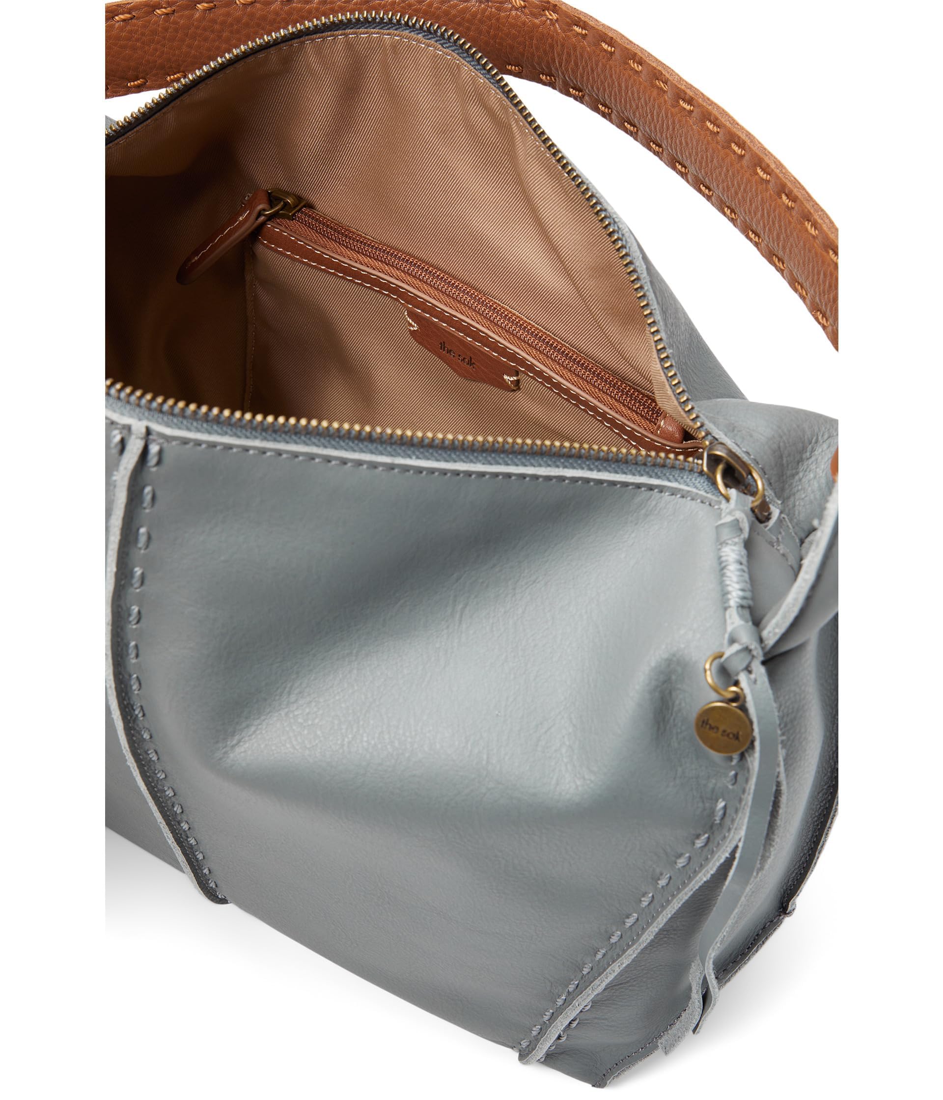 The Sak Los Feliz Hobo Purse - Premium Large Leather Women's Handbag for Everyday & Travel - Durable Purse With Zipper Pocket