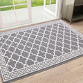 Pauwer Door Mat Indoor Entrance 20"x60" Absorbent Dirt Trapper Welcome Mats for Front Door Washable Entryway Rugs Ultra Thin Doormat Non Slip Runner Rugs for Hallway Kitchen Laundry Room, Beige