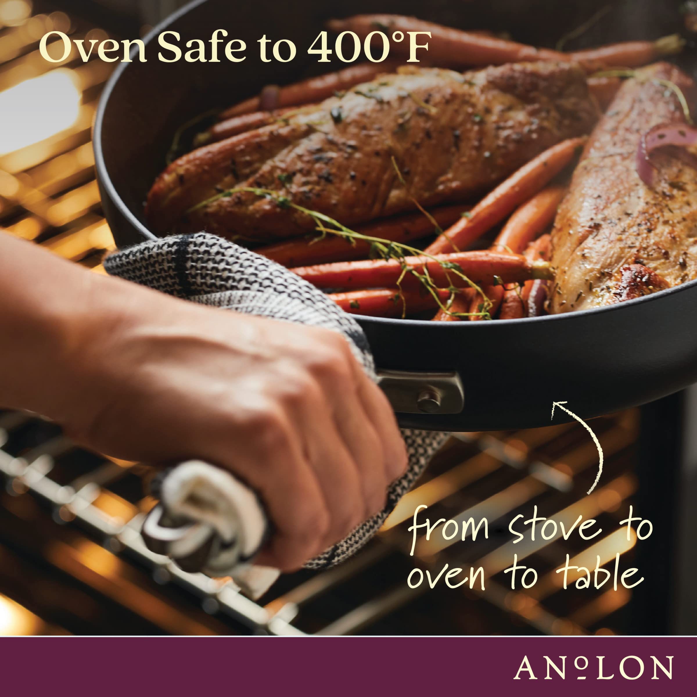 Anolon Advanced Home Hard Anodized Nonstick Sauce Pan/Saucepan with Straining and Lid, 2 Quart (2 Qt Straining Saucepan, Indigo)