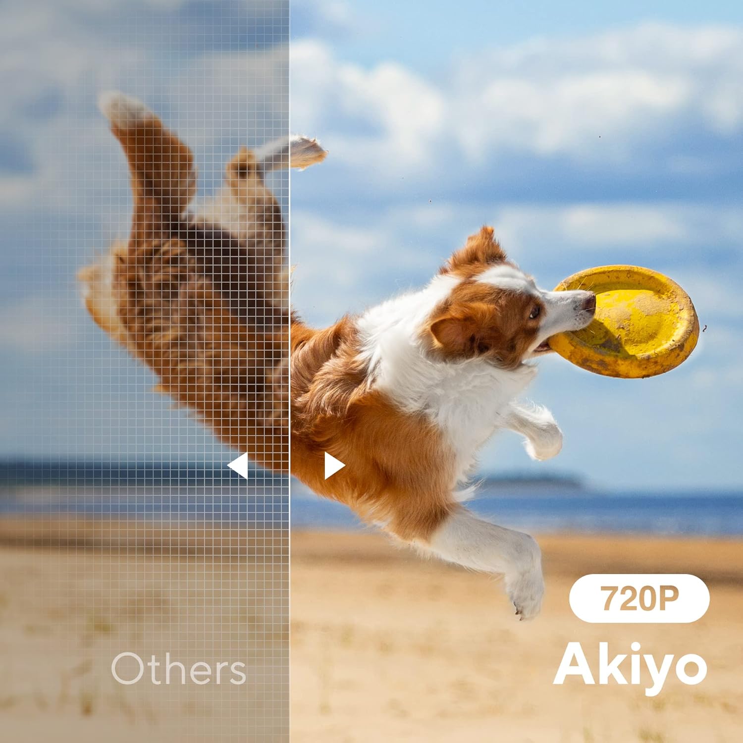 Mini Projector with WiFi and Bluetooth, AKIYO 2026 Upgraded Projector 1080P Full HD, 360° Rotating, Auto Keystone, Portable Projector for Home Theater/Outdoor, Compatible with iOS/Android/Laptop/PS5