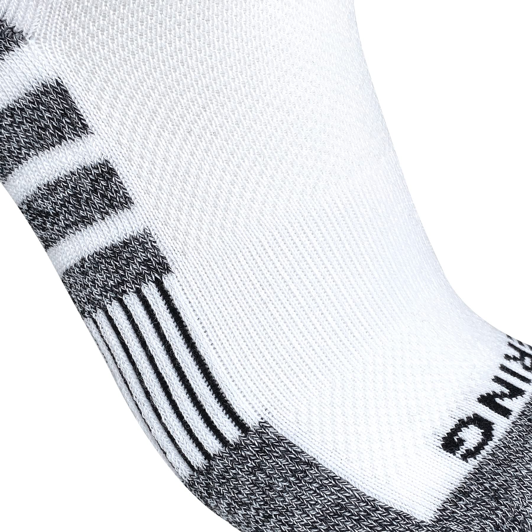 BERING Kids' Athletic Cushion Ankle Socks 6 Pairs Low Cut Heel Tab for Youth Big Boys Girls