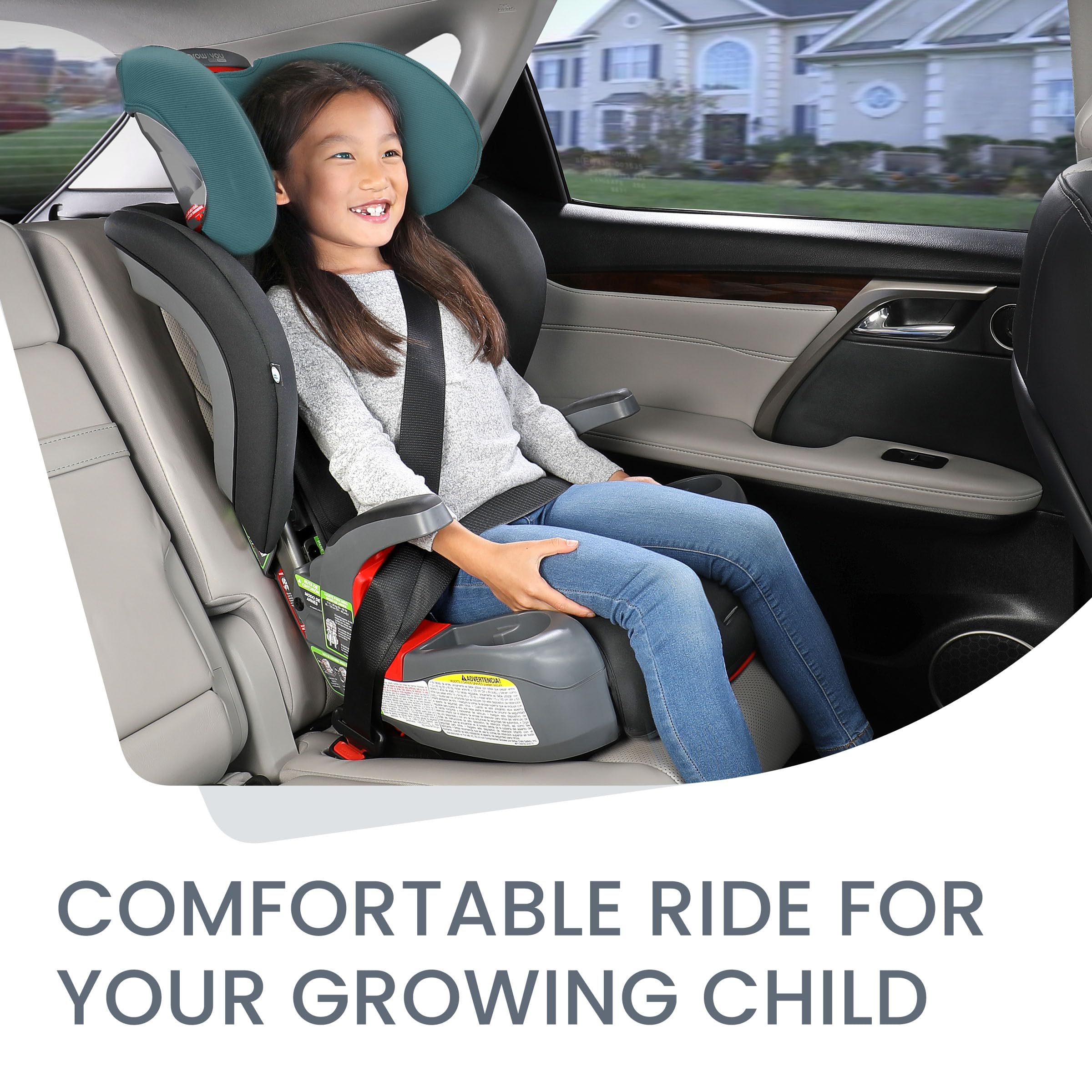 Britax Grow with You ClickTight Harness-2-Booster Car Seat, 2-in-1 High Back Booster, Black Contour