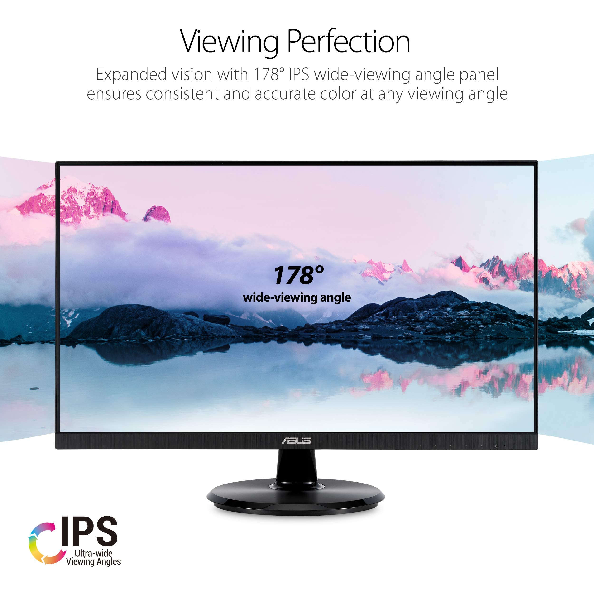 ASUS 22” Eye Care Monitor (VP229QF) – 100Hz, IPS, Full HD, 99% sRGB, Frameless, Adaptive-Sync, DisplayPort, HDMI, Low Blue Light, Flicker Free, Wall Mountable, 3 yr Warranty