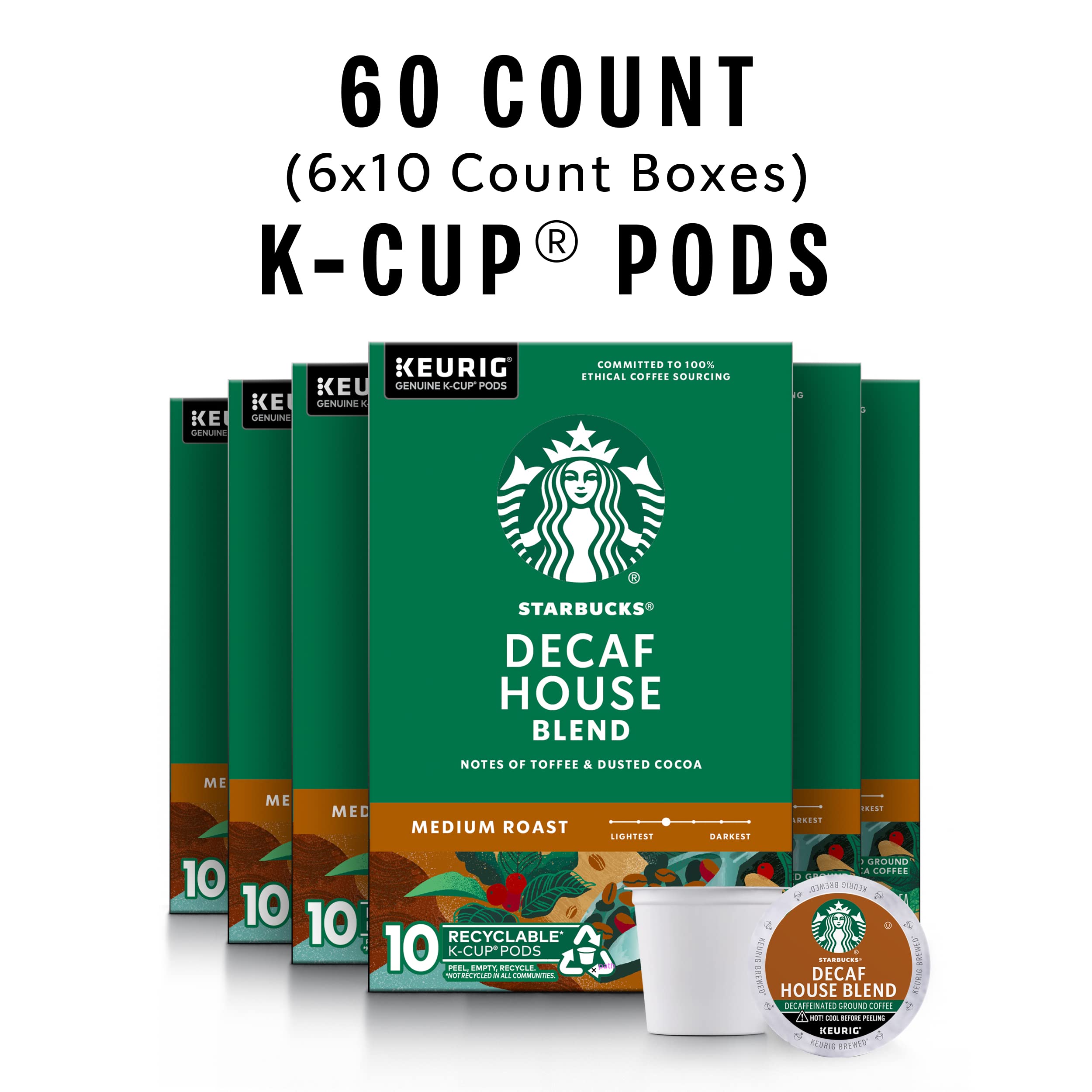 Starbucks House Blend, K-Cup for Keurig Hot Brewers, 72-Count