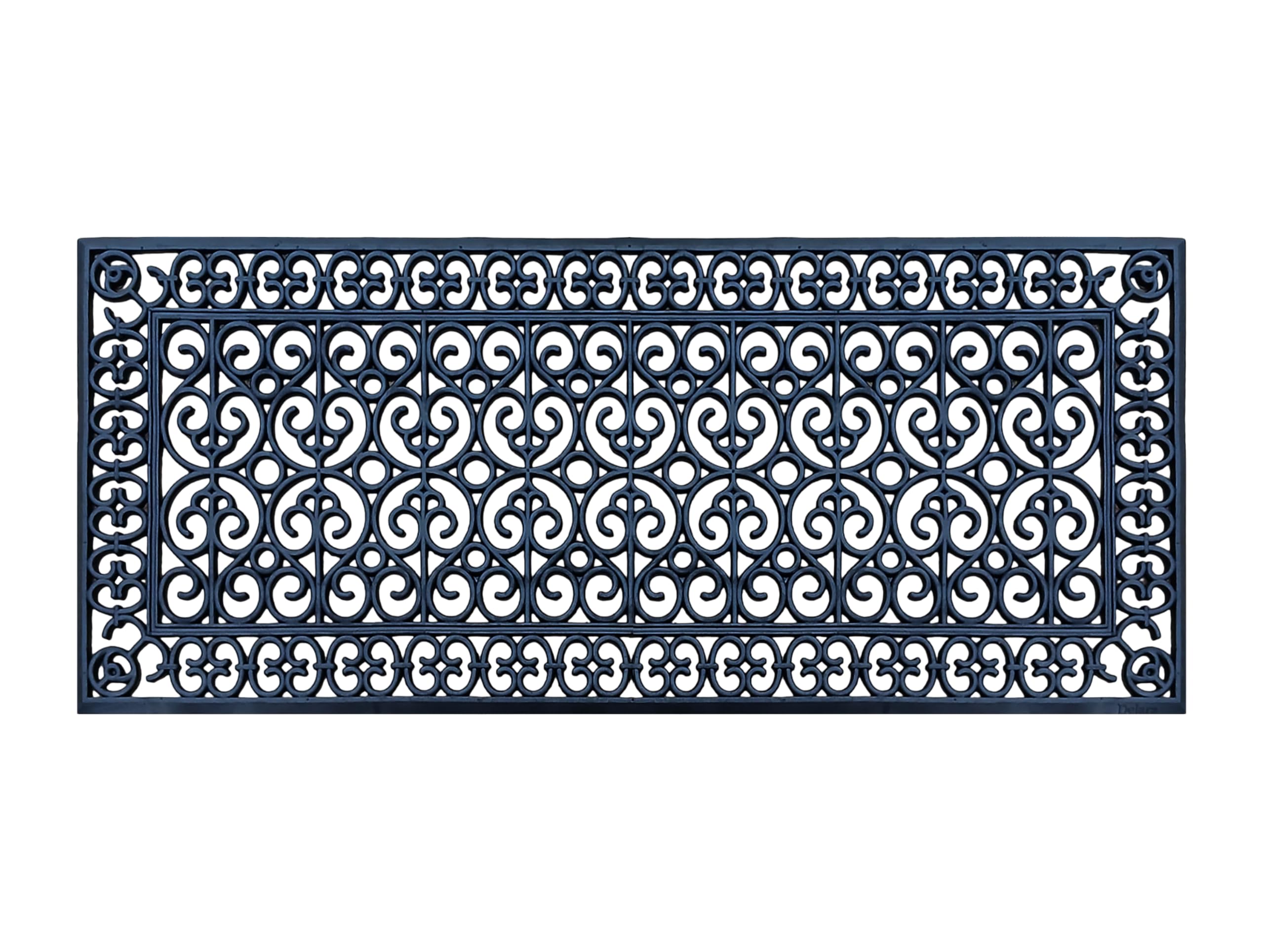 A1 Home Collections 19-LB Heavy Duty Rubber Doormat 24"×57" - Won't Blow Away | Outside Front Door Mat, Mud Dirt Scraper, Non-Slip Drainage Mat for Entryway Patio Garage, All-Weather, 100% Rubber Mats