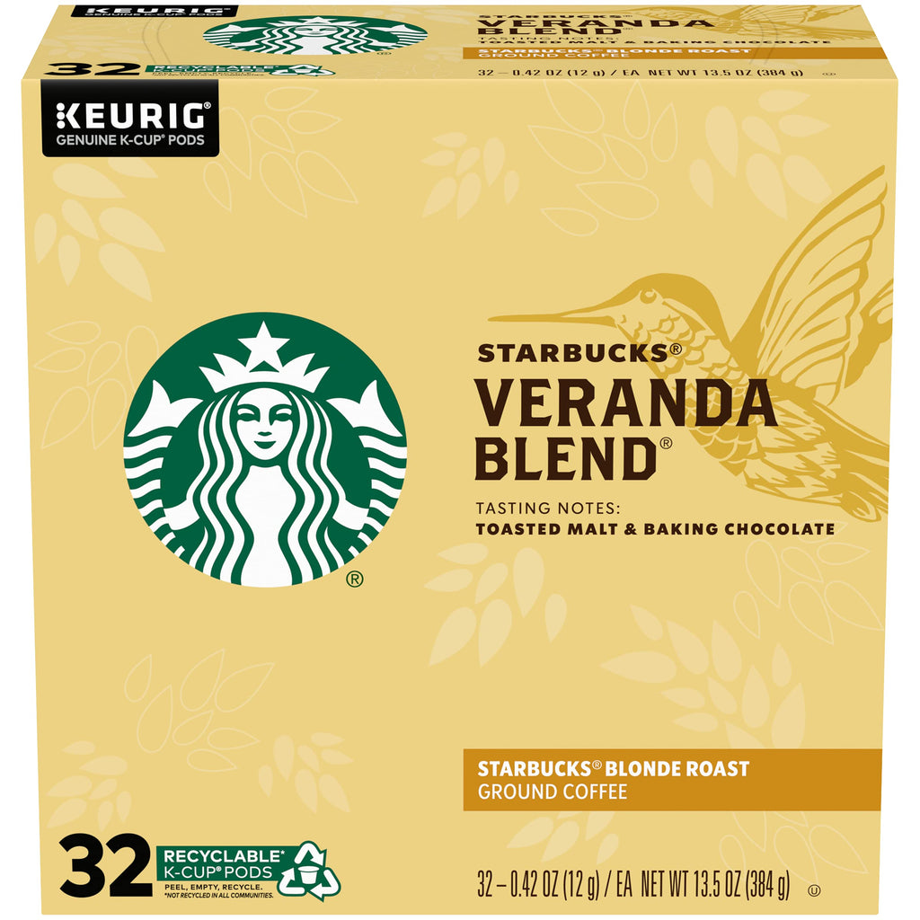 Starbucks K-Cup Coffee Pods, Starbucks Blonde Espresso Roast Hot or Iced Coffee, 22 Keurig Pods