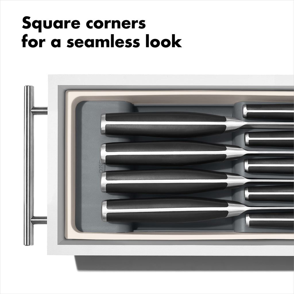 OXO Good Grips Drawer, Large Expandable Kitchen Tool Organizer, White