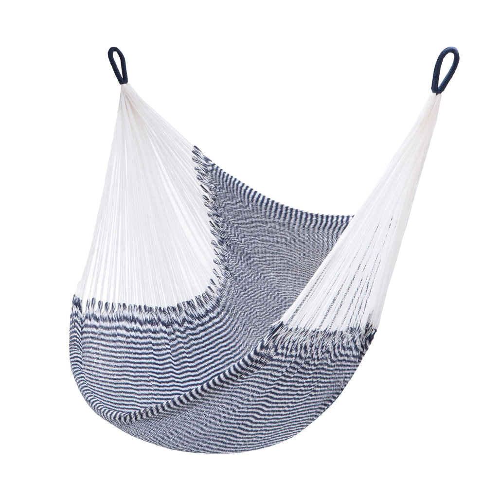 Handwoven Hanging Chair by Yellow Leaf Hammocks - Fits 1 Person, 330lb Max - Kick Back for Full-Body Recline - Weathersafe, Ultra Soft, Hang Anywhere - Color: Natural Khaki