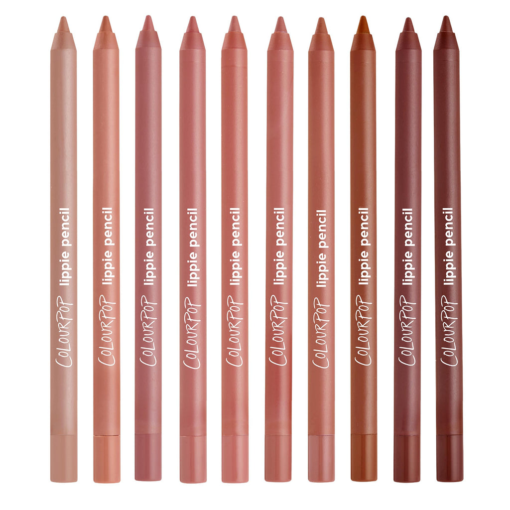 ColourPop Lil Box of Lippie Pencils Makeup Kit - 10-Piece Vegan Lip Liner Set with Creamy, Long-Wearing Formula - Includes New Shades to Deliver Bold, High-Impact Color (3.05 oz)