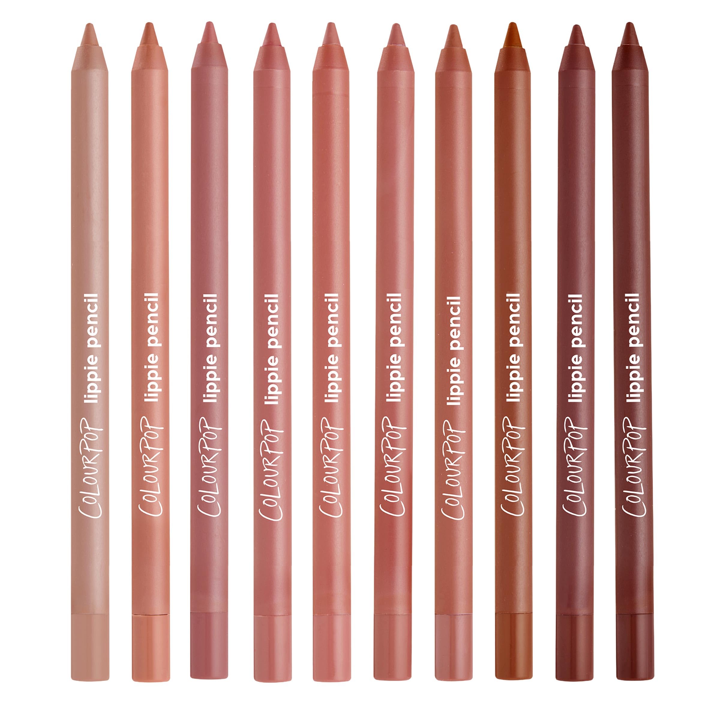 ColourPop Lil Box of Lippie Pencils Makeup Kit - 10-Piece Vegan Lip Liner Set with Creamy, Long-Wearing Formula - Includes New Shades to Deliver Bold, High-Impact Color (3.05 oz)