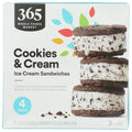 365 by Whole Foods Market Cookies & Cream Ice Cream Sandwiches, 17 FZ