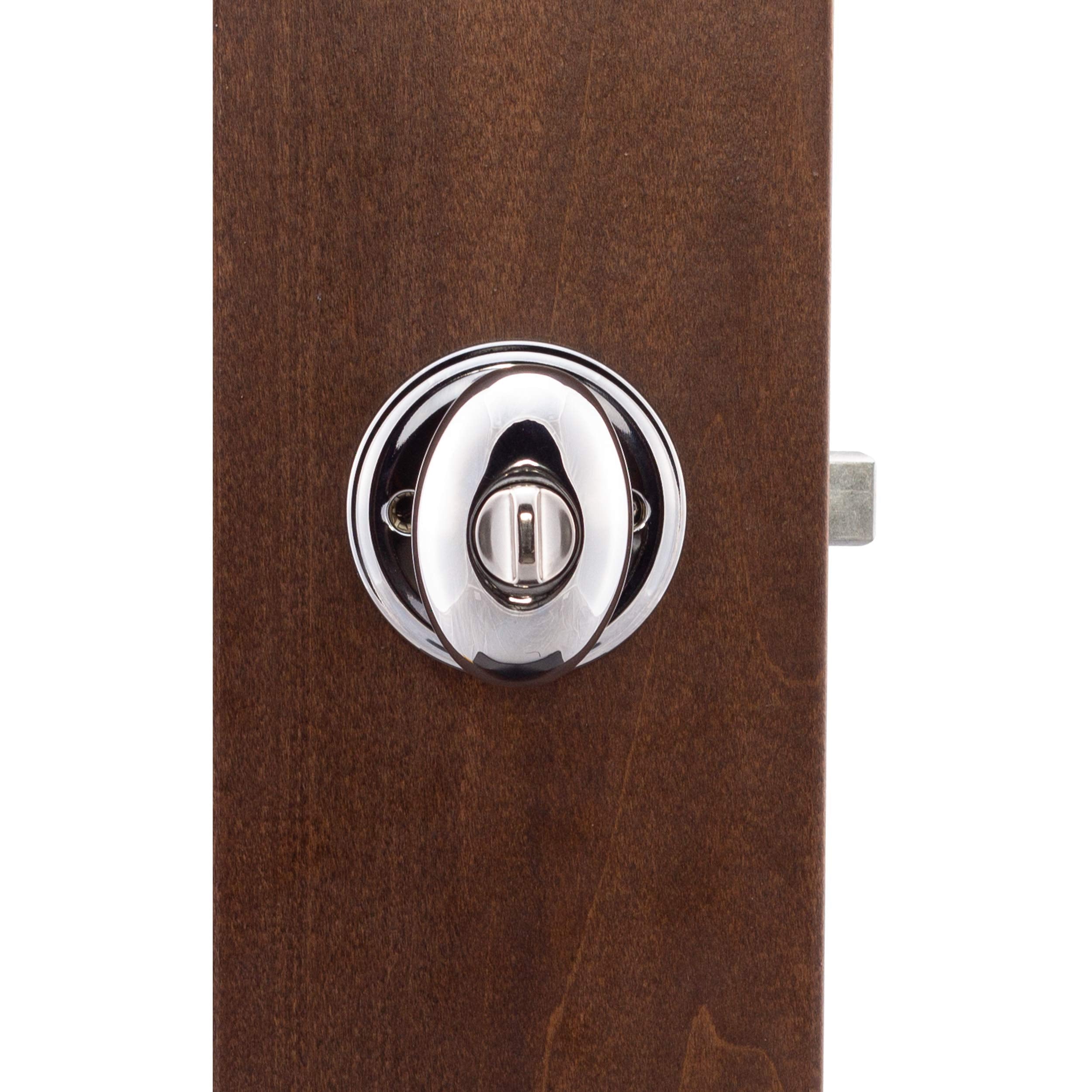 Copper Creek EK2090BC Egg Door Knob, Dummy Function, 1 Pack, in Black