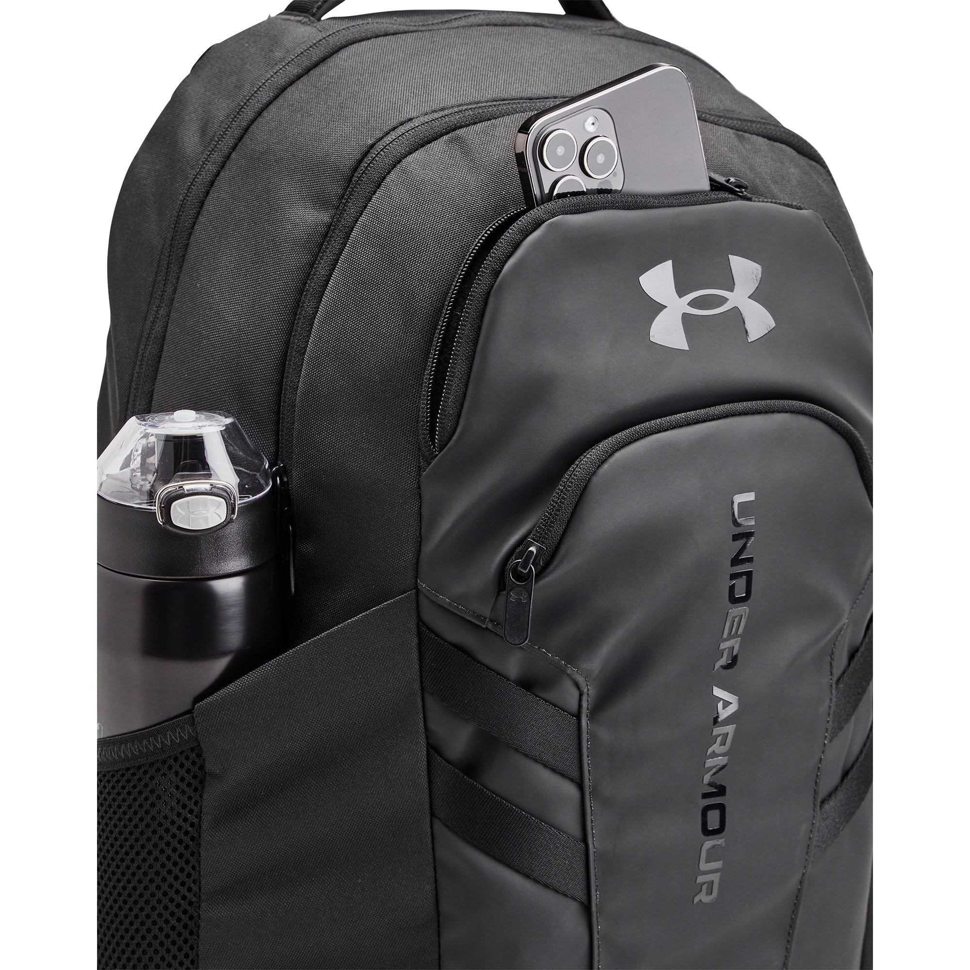 Under Armour Unisex, Hustle 6.0 Pro Backpack (001) Black/Black/Black One Size Fits Most