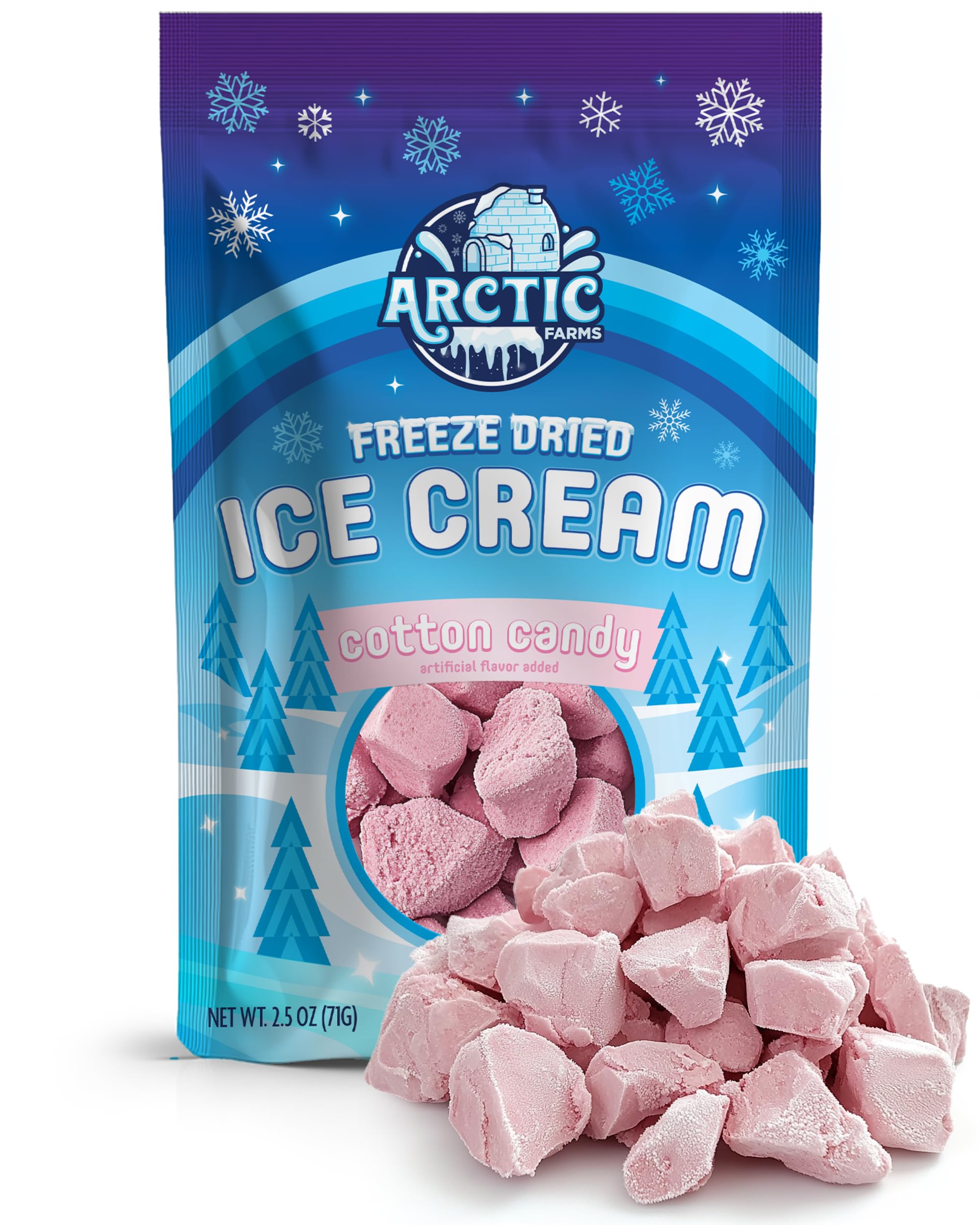 Arctic Farms Freeze Dried Ice Cream Bits Bagged and Boxed - Does Not Melt (1lb, S'mores)