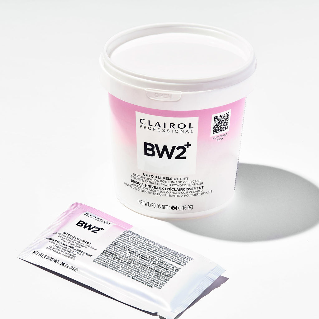 Clairol Professional BW2+ Extra Strength Powder Lightener, Up to 9 Levels of Lift for Hair Highlights & Lightening
