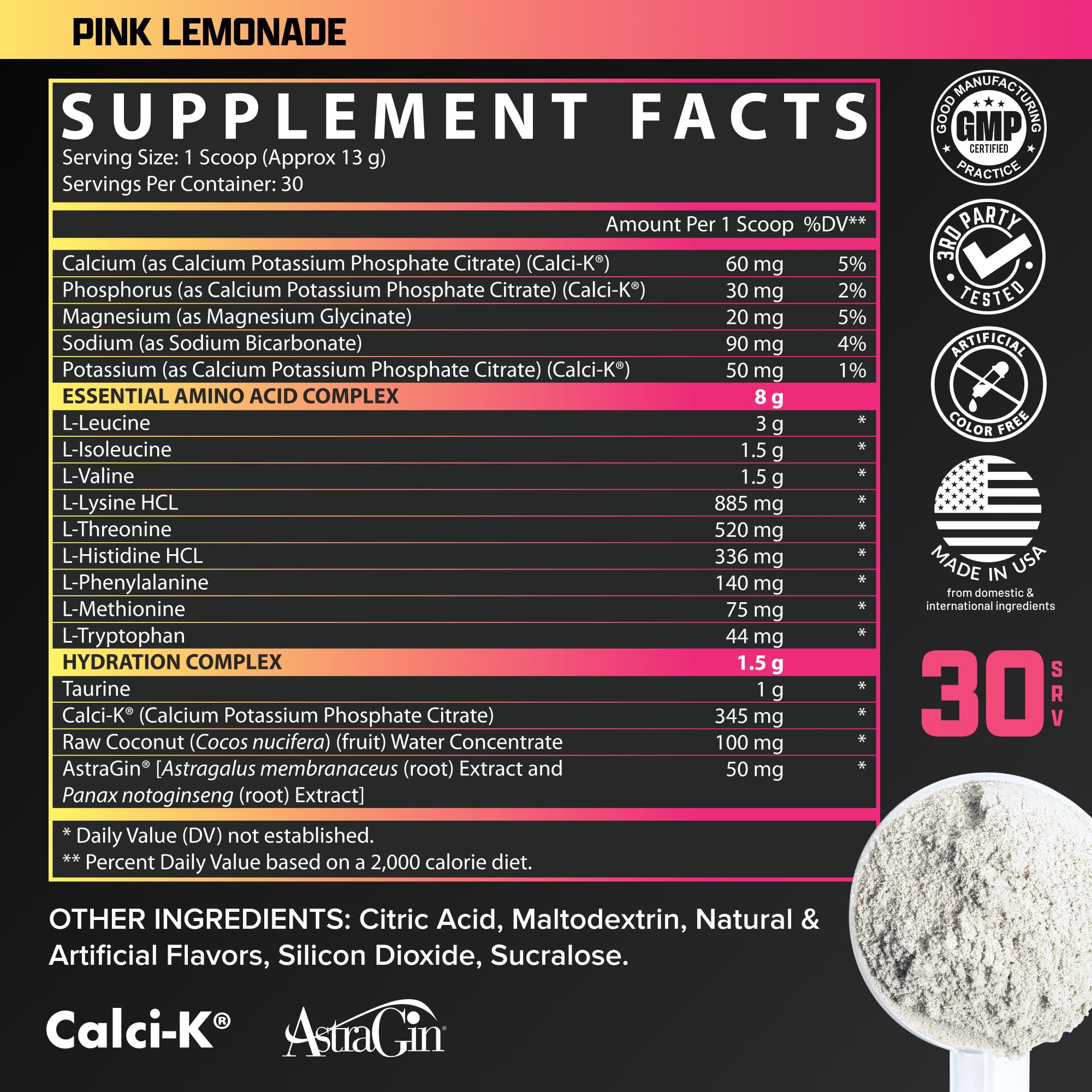 Nutrex Research EAA Hydration | EAAs + BCAAs Powder | Muscle Recovery, Strength, Muscle Building, Endurance | 8G Essential Amino Acids + Electrolytes | Apple Pear 30 Servings