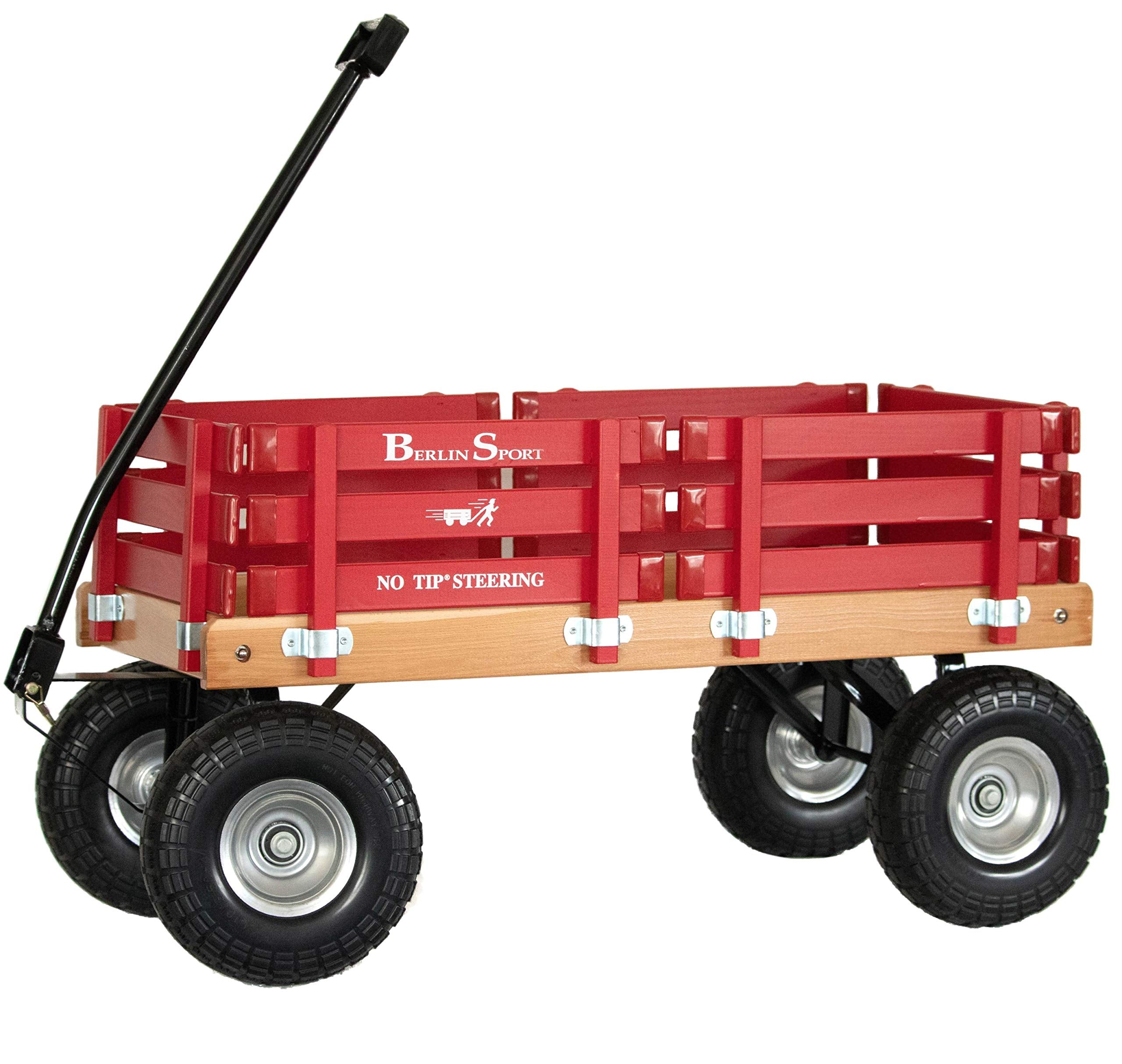 Berlin Flyer Sport Wagon - Model F410 - Amish Made in Ohio, USA - 10" No-Flat Tires (Blue)