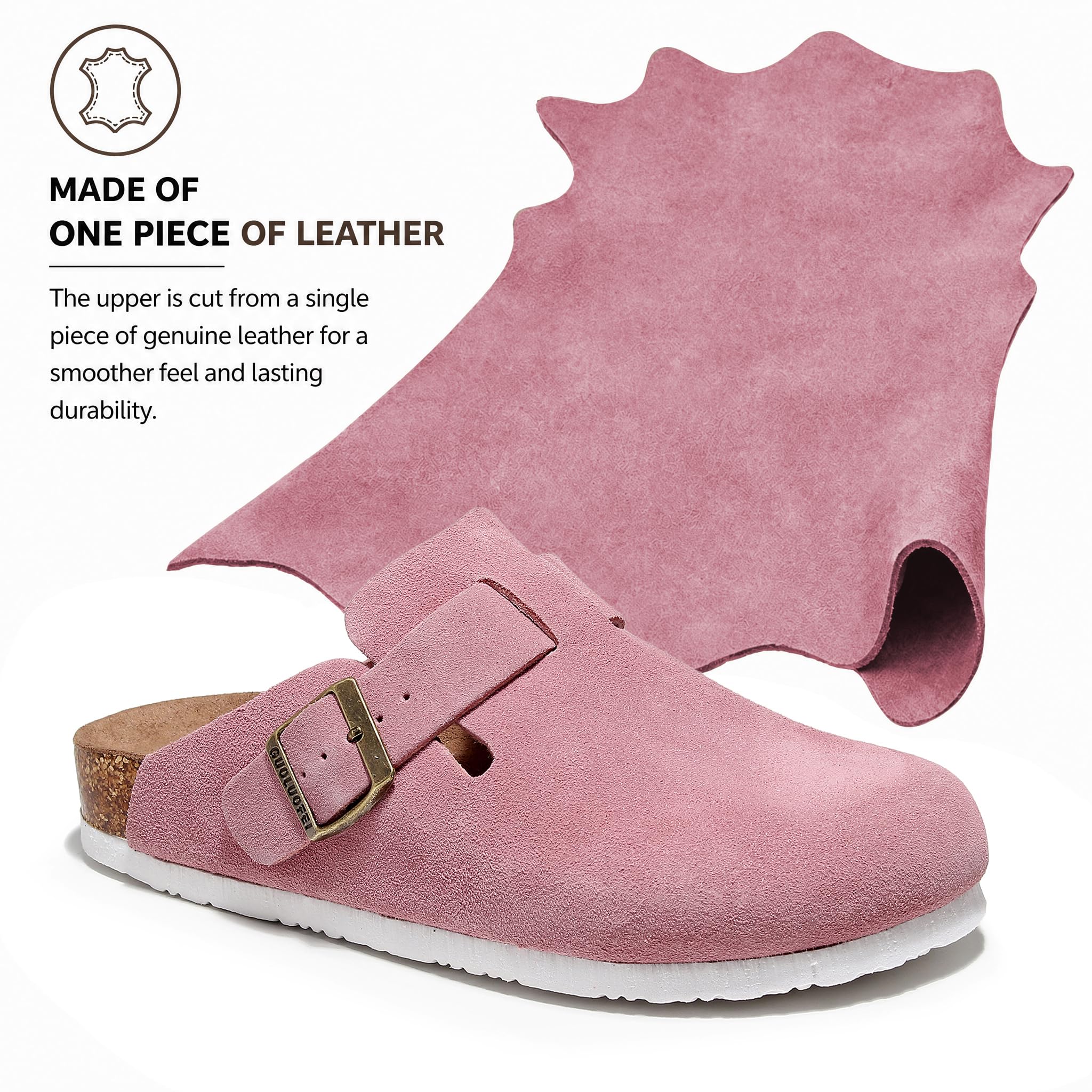 Clogs For Women, Womens Clogs- Mules House Slipers With Arch Support And Adjustable Buckle