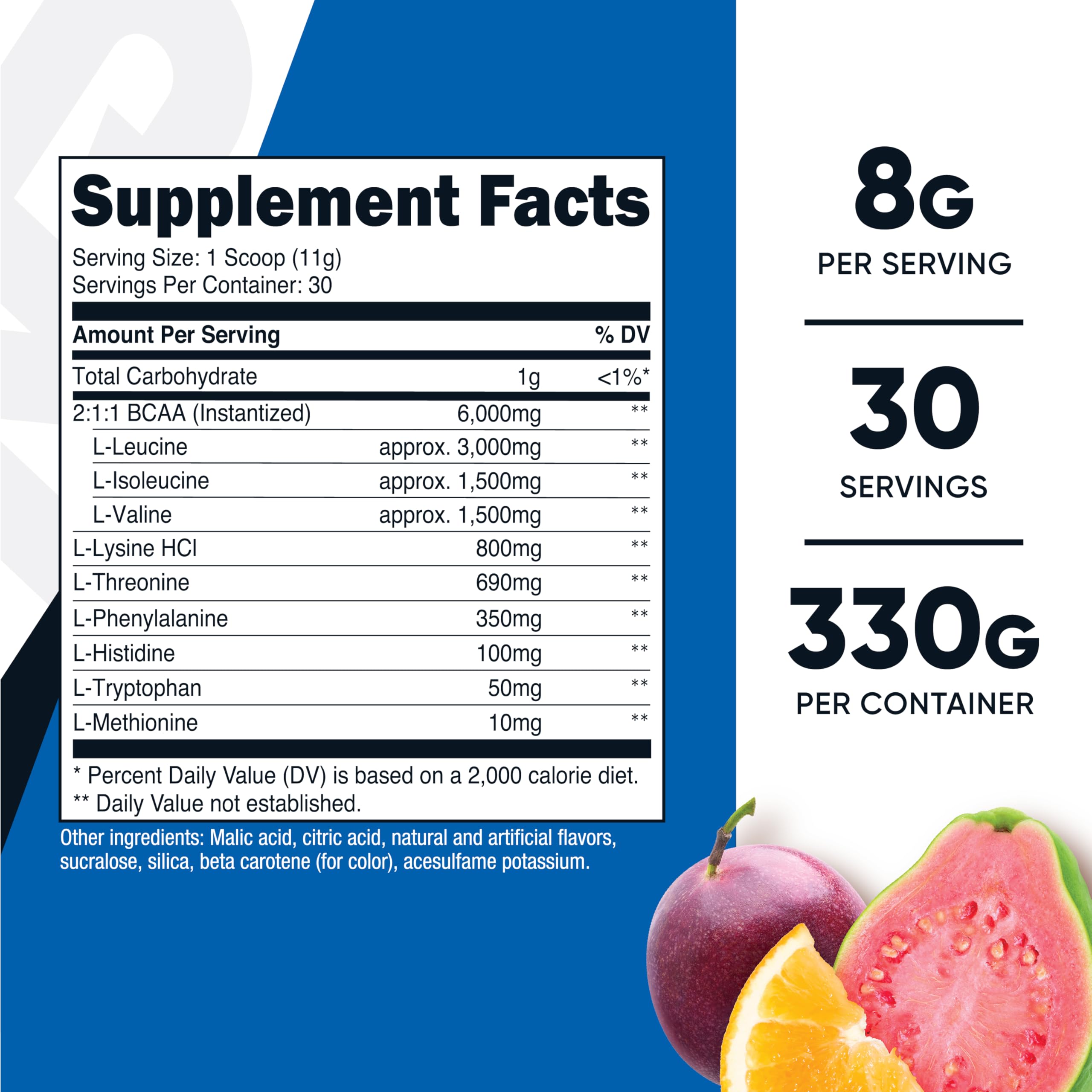 Nutricost EAA Powder 30 Servings (Blue Raspberry) - Essential Amino Acids - Non-GMO, Gluten Free, Vegetarian Friendly