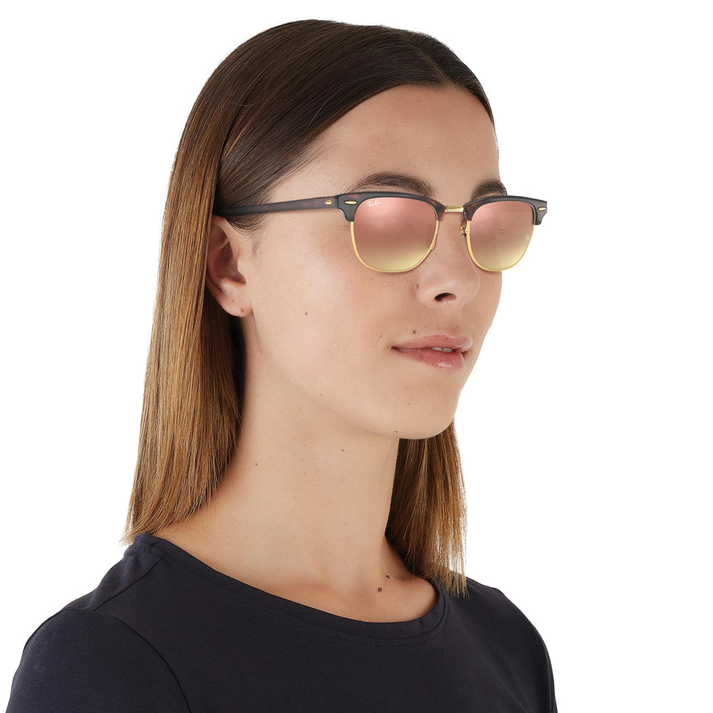 Ray-Ban RB3016 Clubmaster Classic Square Sunglasses for Men for Women