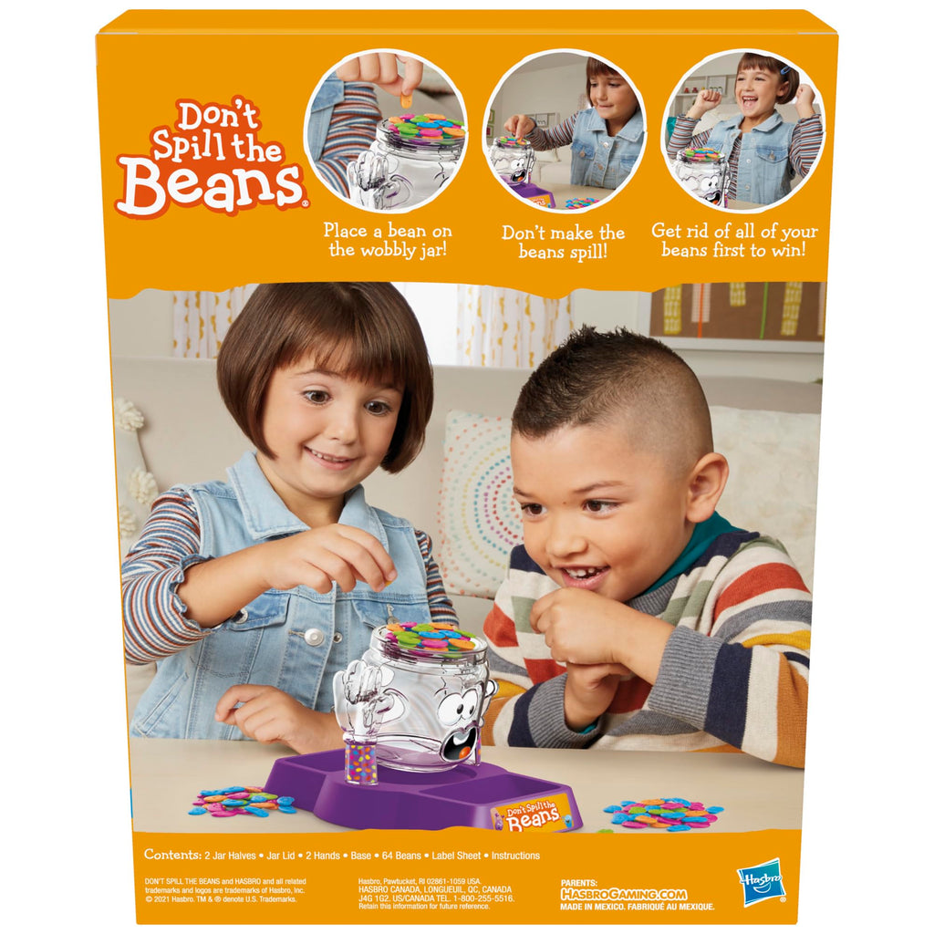 Hasbro Gaming Don't Spill The Beans Game for Kids, Easy and Fun Balancing Game for Children Ages 3 and Up, Easter Gifts for Boys and Girls, Preschool Games for 2 Players, Kids Board Games