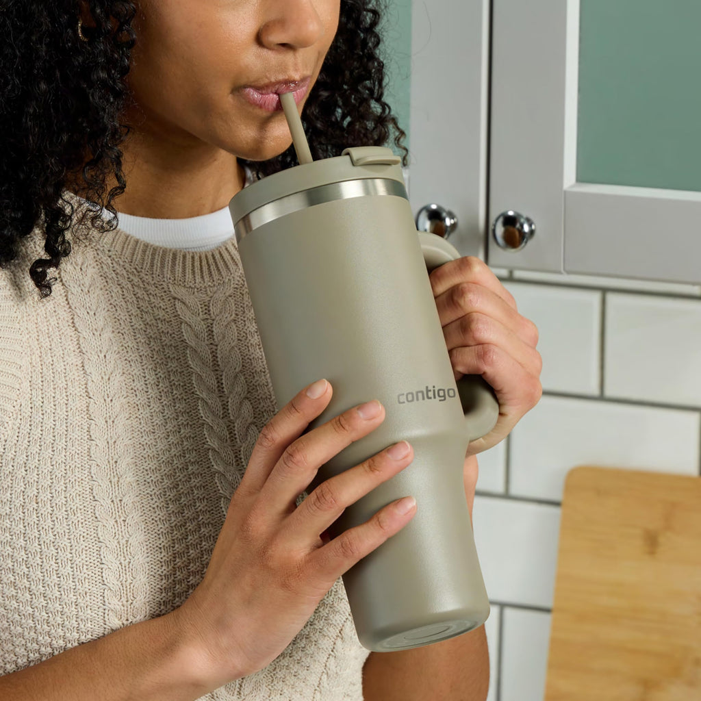 Contigo Streeterville 30oz Tumbler, Stainless Steel Vacuum Insulated, Leak-Proof, Cold for 29 Hours, Fits in cupholders, Licorice