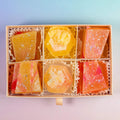 Silky Gem - Edible Lychee Flavored Aurora Crystal Candy, 8-10 pieces, Kohakutou, Edible Gem, Vegan, Gluten Free, ASMR