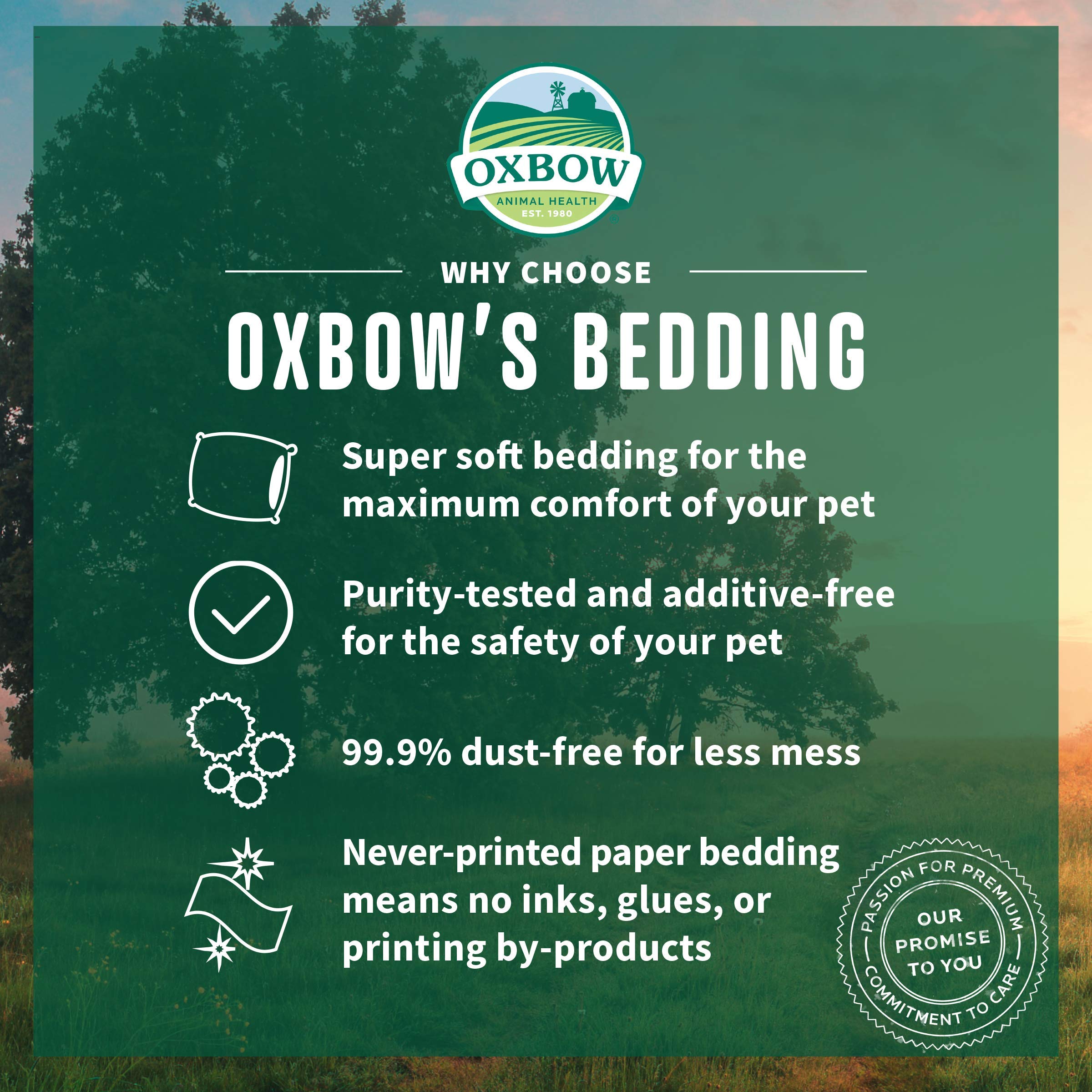 Oxbow Pure Comfort Bedding, Rabbit, Hamster, & Guinea Pig Bedding, Bunny Supplies for Litter Box, Pet Safe, Bunny Litter Box, Guinea Pig Cage, 99.9% Non-Dust, Blended, 36 Liter Bag
