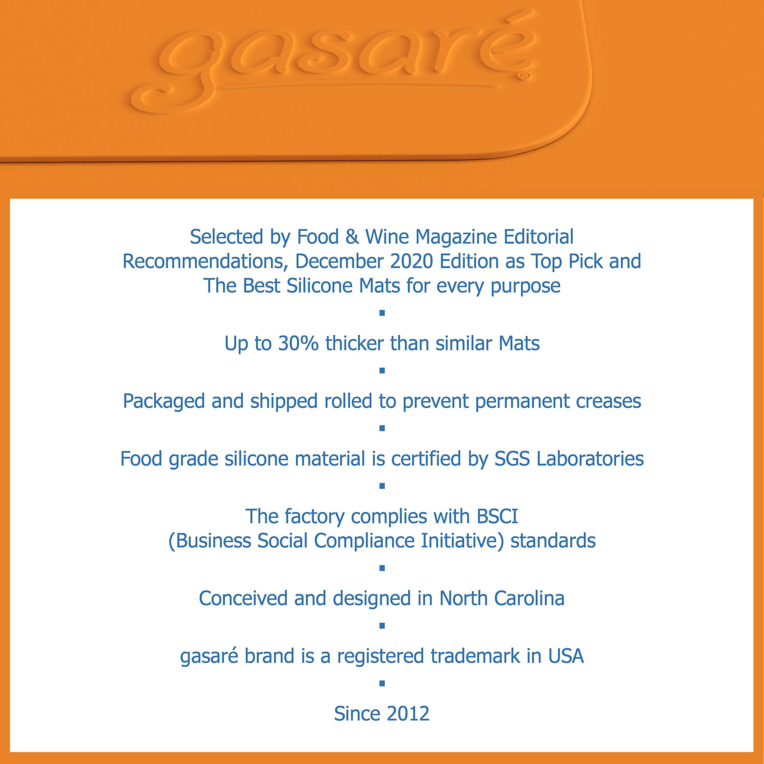 GASARE, Set of 2, Extra Large, Thick, Silicone Mats for Kitchen Counter, Heat Resistant Mats, Countertop Protector, Non-Slip, Easy to Clean, 25 x 17 Inches x 1.4mm, Black