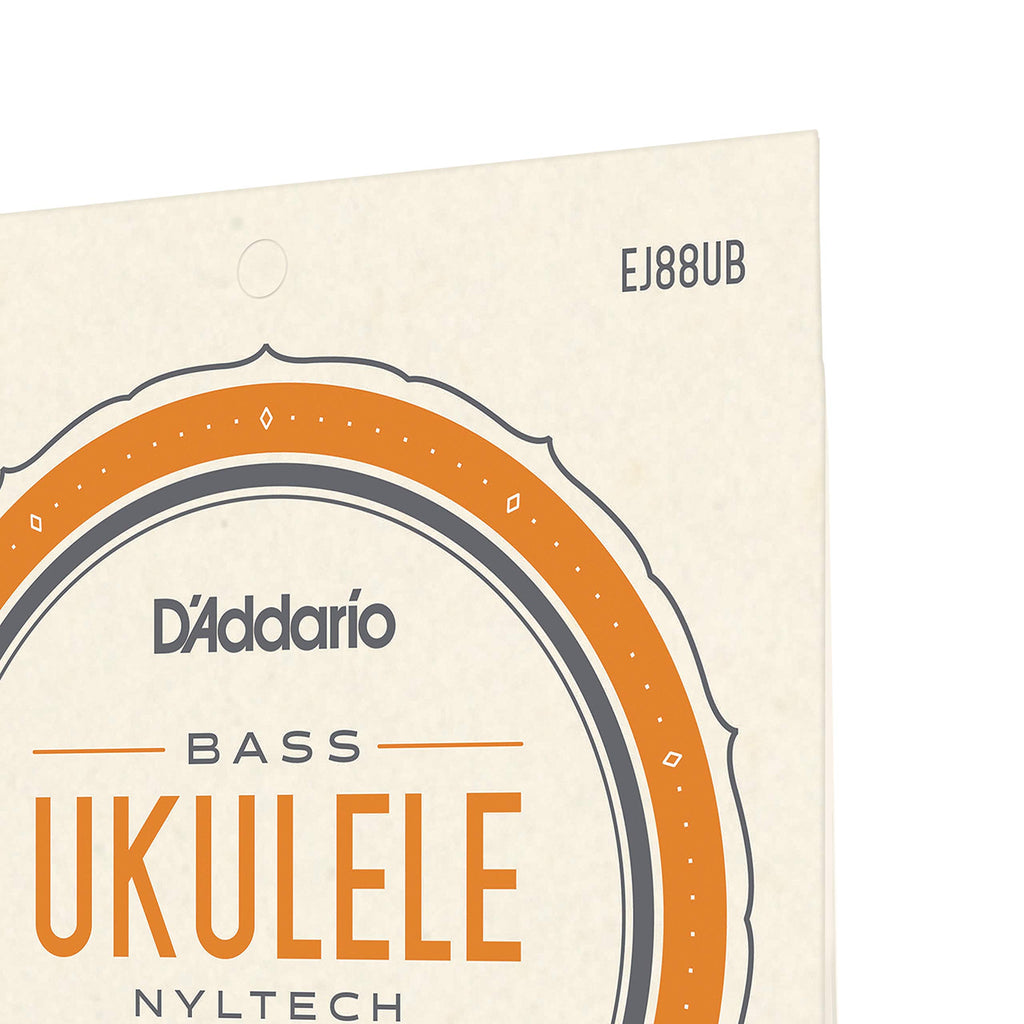 D'Addario Baritone Ukulele Strings, Fluorocarbon, EJ99B, 4-String Set, Pack of 1