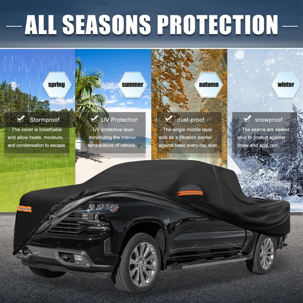 X AUTOHAUX Car Cover for Mini Cooper 2DR 2002-2021 210D-PU Outdoor Full Car Cover All Weather with Door Zipper