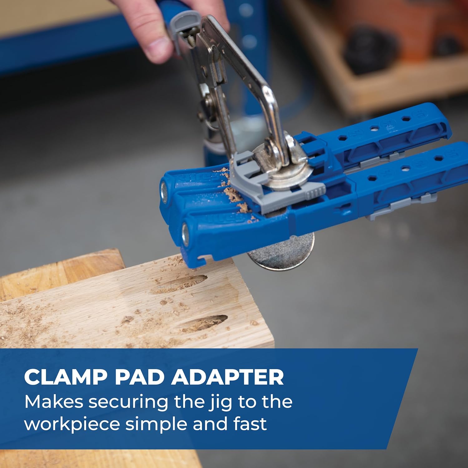 Kreg KPHJ320-22 Pocket-Hole Jig 320 with Classic 2 Inch Face Clamp - Small, Durable Jig for Tight Spaces - Easily Adjustable Drill Guides - For Materials 1/2" to 1 1/2" Thick