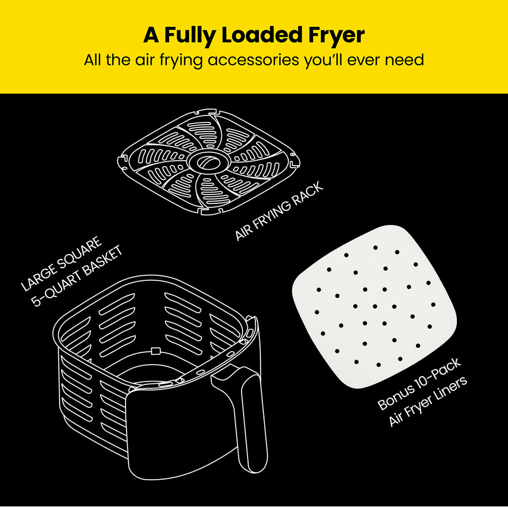 Chefman 12-Quart 6-in-1 Rotisserie Air Fryer Oven & Dehydrator, 12 Presets, Touchscreen, Family Size, Dishwasher-Safe Parts, Black