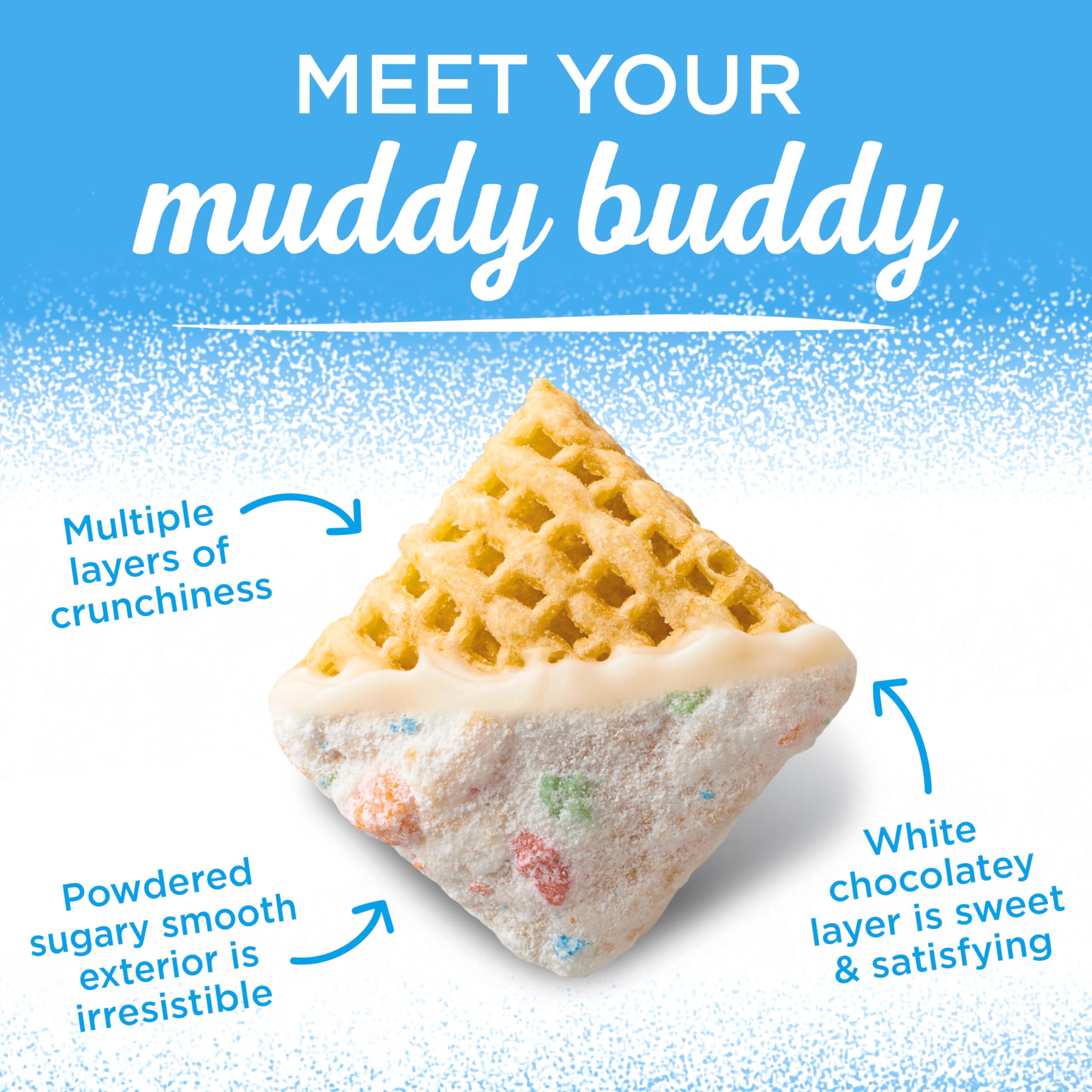 Chex Mix Muddy Buddies, OREO Cookies and Cream Snack Mix, 9 oz