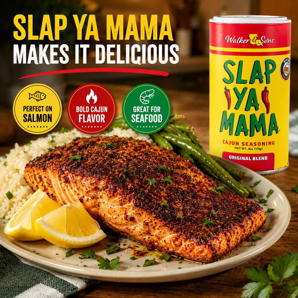 Slap Ya Mama Cajun Seasoning from Louisiana, Original Blend, No MSG and Kosher, 4 Ounce