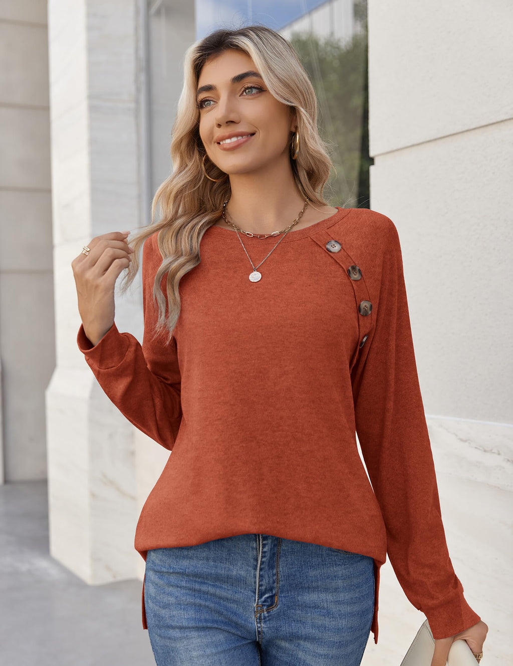 Zeagoo Womens Long Sleeve Tshirts Casual Tunic Tops Work Fashion Cute Sweaters Fall Outfits 2026 Dressy Blouse