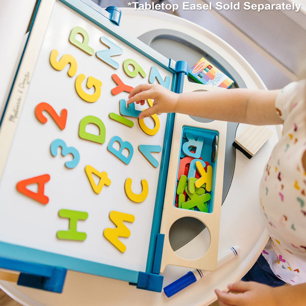 Melissa & Doug 52 Wooden Alphabet Magnets in a Box - Uppercase and Lowercase Letters