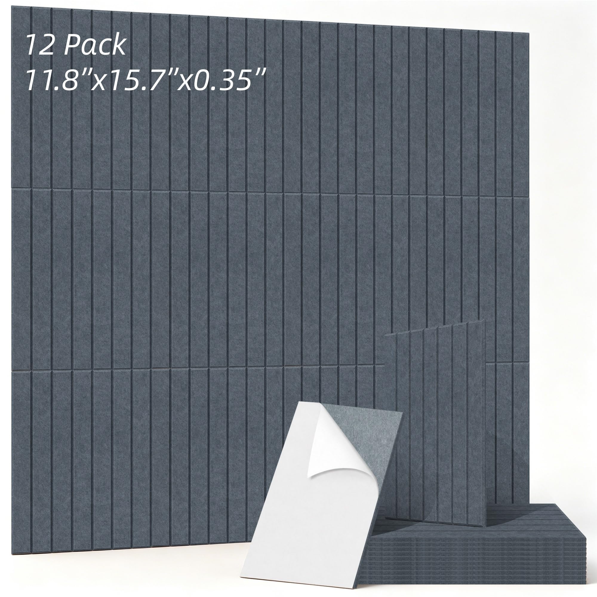 Art Acoustic Panels for Wall,5 Pack Sound Absorbing Panels,47.2” x 23.6” Soundproof Wall Panels,High-Density Acoustic Wall Panels,Decorative Sound Panels with Wood-Look