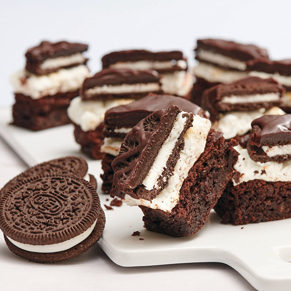 OREO Double Stuf Golden Sandwich Cookies, Family Size, 20 oz