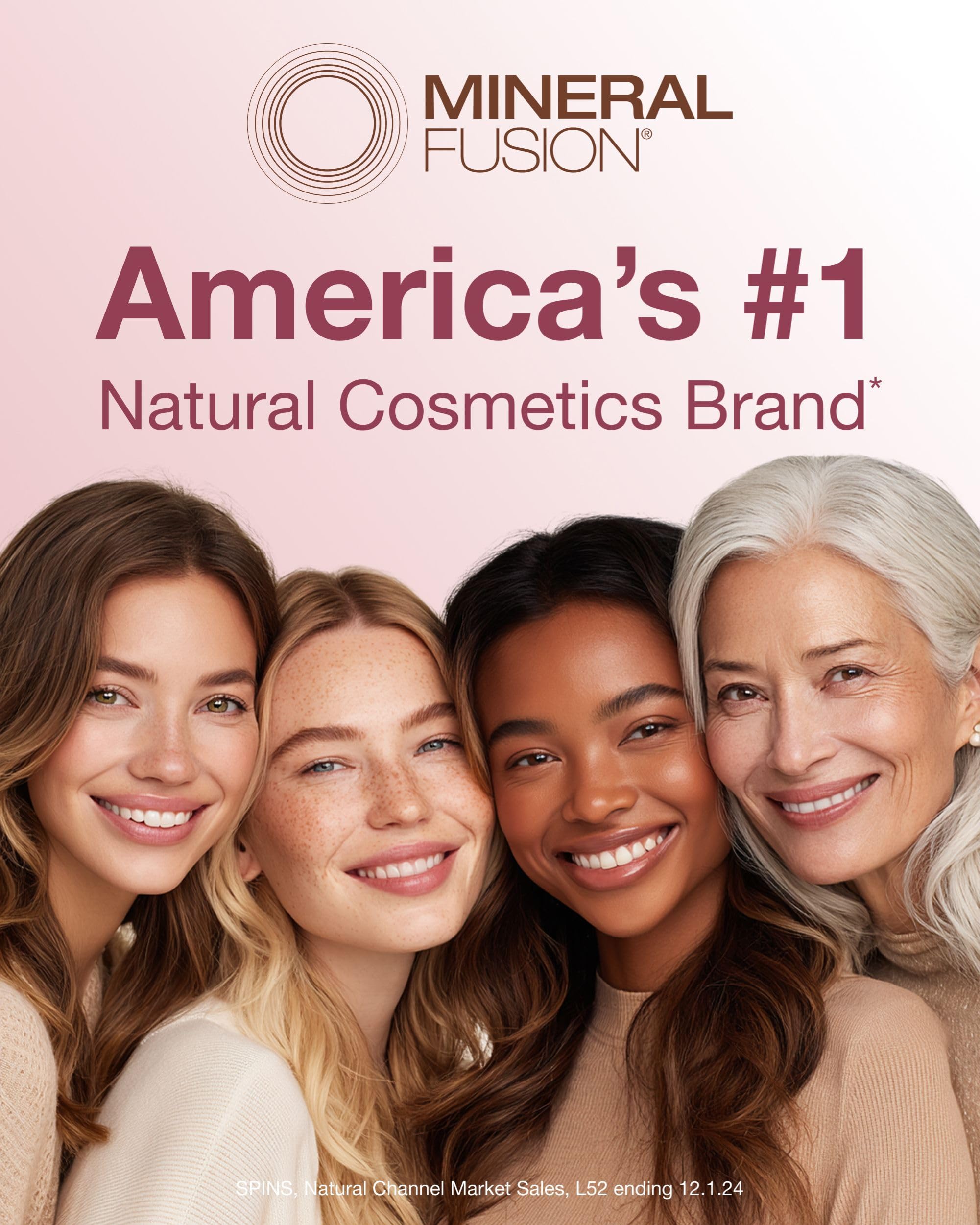 Mineral Fusion Retractable Brow Pencil (Blonde) - TZR 2025 Beauty Heroes Award Winner - Shape & Define Eyebrow with Blending Spoolie Brush - Velvety Smooth, Long-Lasting Color - Vegan Formula
