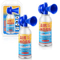 2 Pack 3.5oz Large Air Horn, 122DB Very Loud Air Horns Can, Marine Boat Horns for Safety, Meet Coast Guard, Fog Blow Horn Boat Accessories, Ideal for Boating, Camping, Hiking