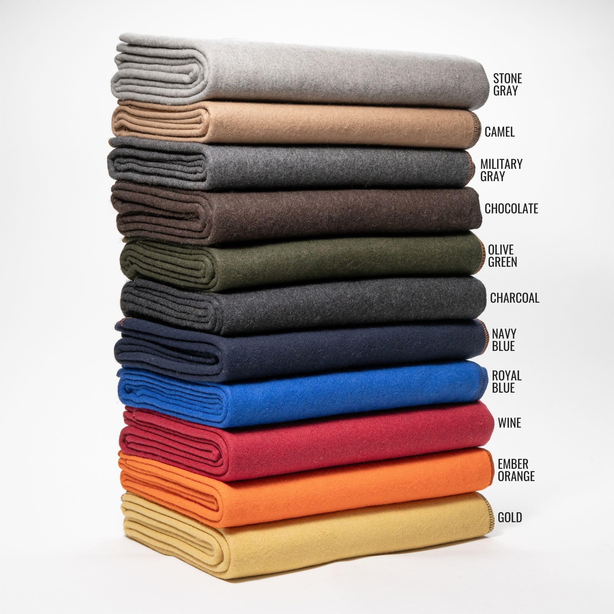 Arcturus Military Wool Blanket - Warm, Thick, Washable - Great for Outdoors, Camping, Stadium Blanket, Picnics, Travel - Car & Bushcraft Survival Kits