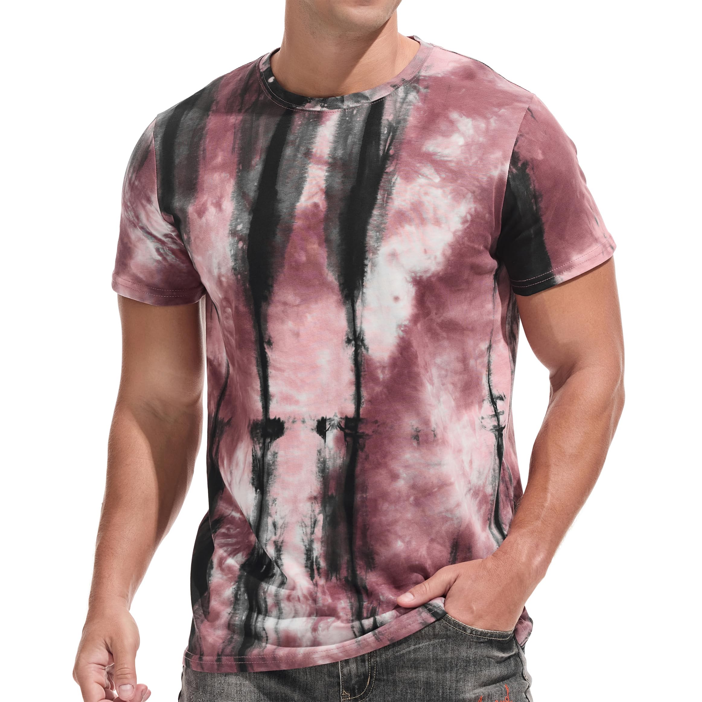 YININF Mens Hipster Hip Hop Short Sleeve Print T-Shirt Shirts Men