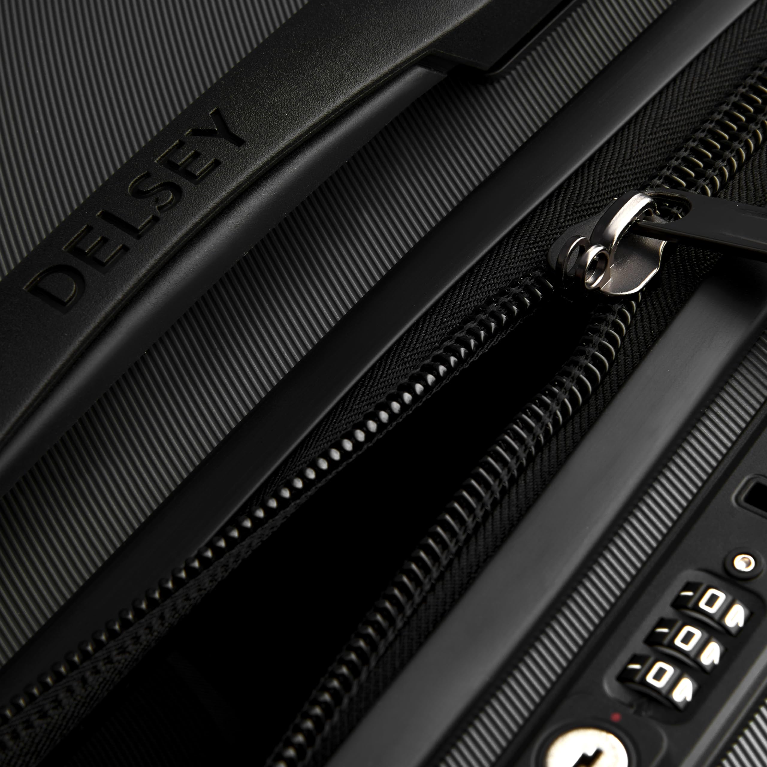 DELSEY PARIS Cruise 3.0 Hardside Expandable Luggage with Spinner Wheels, Black, Carry on 20 Inch