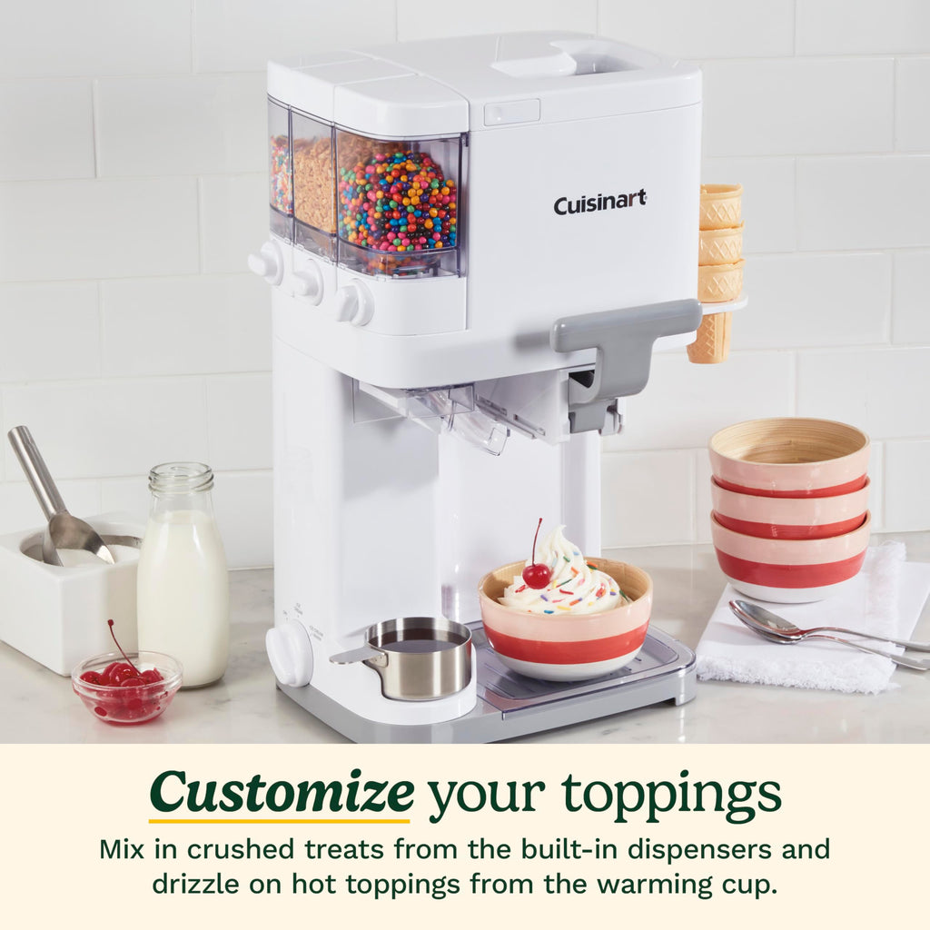Cuisinart Ice Cream Maker Machine, 2-Quart Stainless Steel Frozen Yogurt, Gelato, Sorbet, Ready in 20 Minutes, LCD Screen and Timer (ICE-70C)