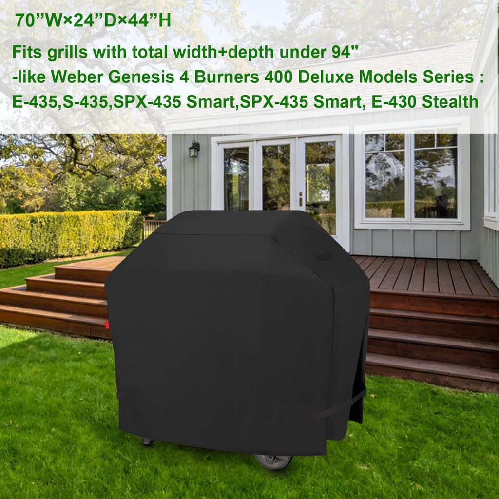 Outdoor Waterproof Small Grill Cover Fits for Weber Spirit 210 Series(E 210,S 210,E 215), Charbroil, Kenmore Grills, Heavy Duty 2 Burner BBQ Cover 30",Compared to Weber 7105