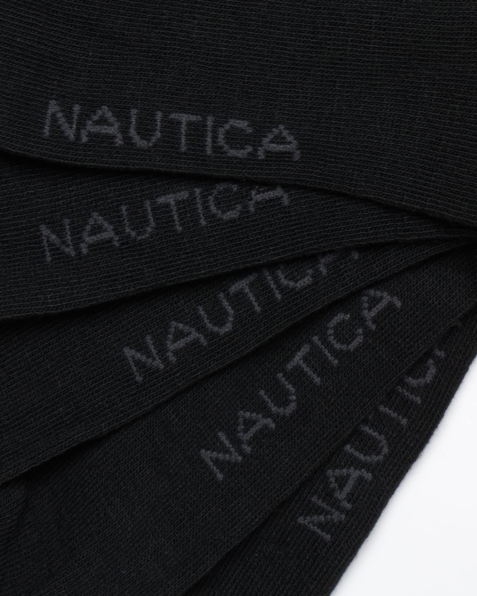 Nautica Mens Dress Socks - 5 Pack Breathable Comfort Stretch Crew-Length Work Socks for Men for Business Formal Wear (6-12.5)